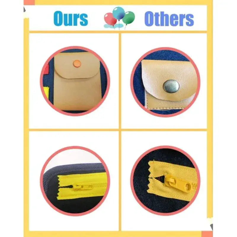 Foldable Busy Board For Toddlers Montessori Sensory Learning - ToylandEU