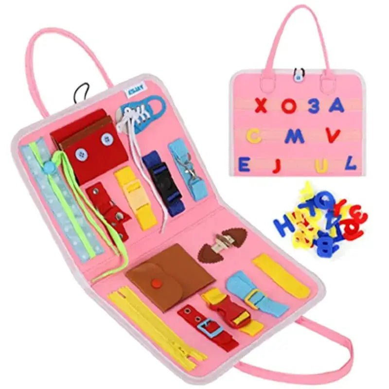 Foldable Busy Board For Toddlers Montessori Sensory Learning - ToylandEU