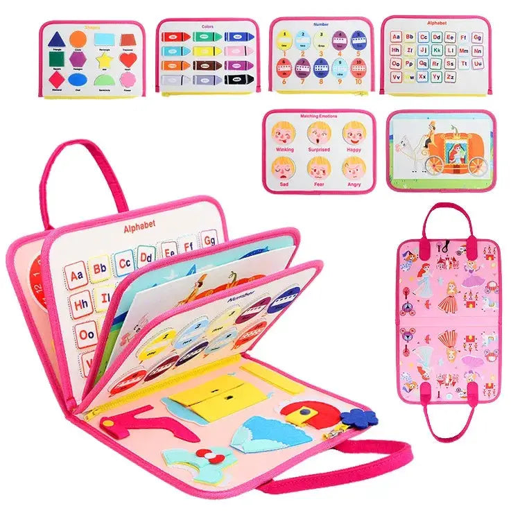 Foldable Busy Board For Toddlers Montessori Sensory Learning - ToylandEU