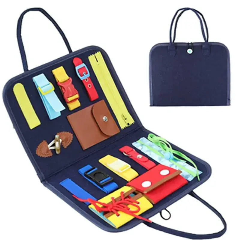 Foldable Busy Board For Toddlers Montessori Sensory Learning - ToylandEU