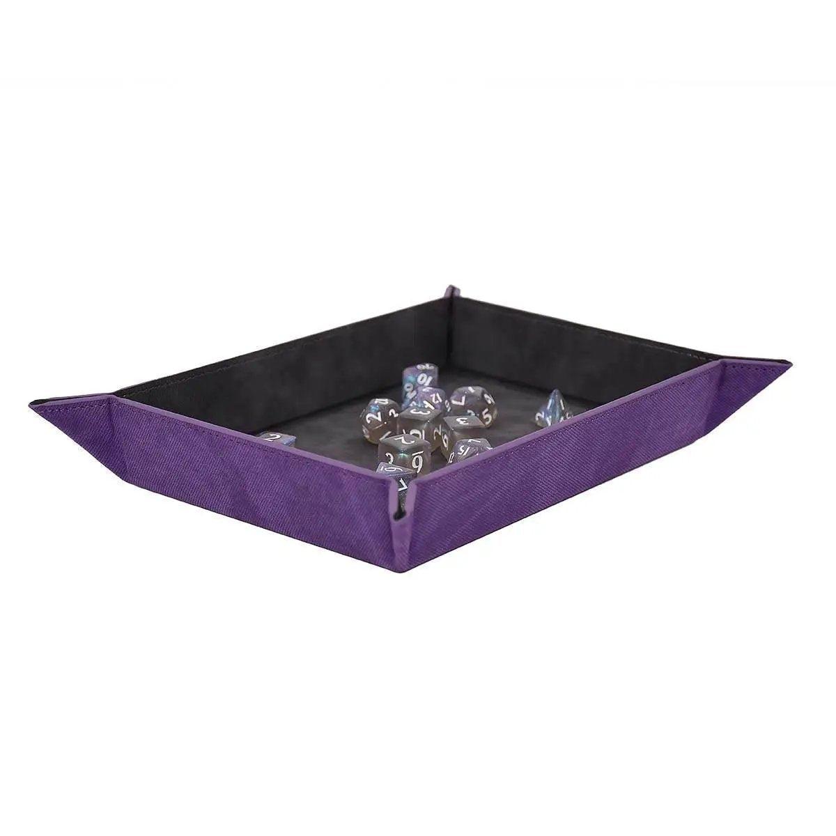  Foldable Amethyst Dice Rolling Tray With Magnetic Walls -  ToylandEU™
