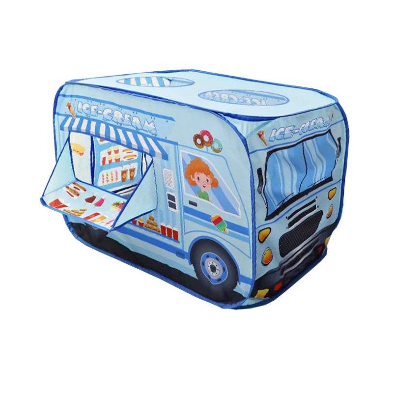 Foldable Game Play House Fire Truck Police Bus Tent Cloth - ToylandEU