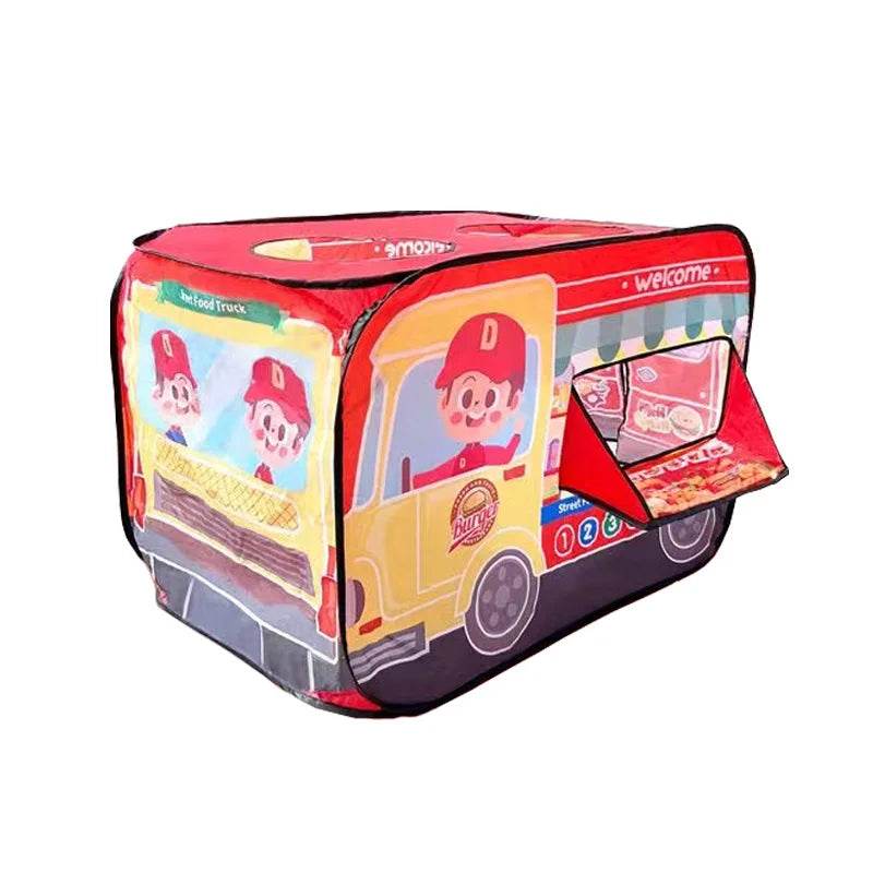 Foldable Game Play House Fire Truck Police Bus Tent Cloth - ToylandEU