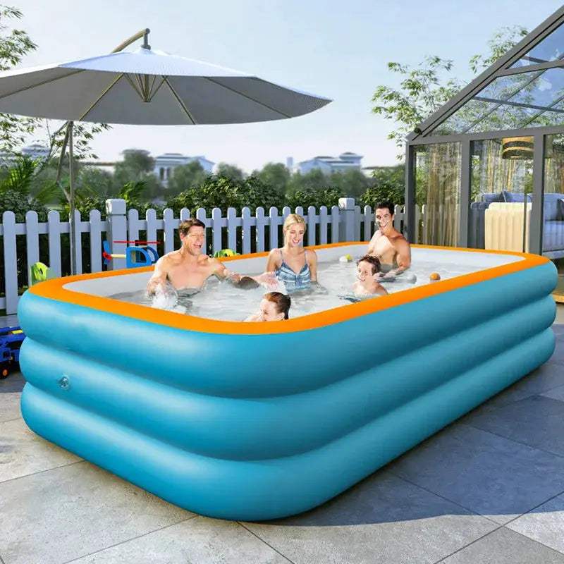 1PC Inflatable Swimming Pool Adult Outdoor Swimming Pool Courtyard Foldable Swimming Pool Suitable for Backyard Garden Family - ToylandEU
