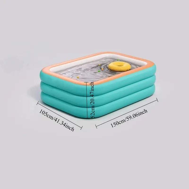 1PC Inflatable Swimming Pool Adult Outdoor Swimming Pool Courtyard Foldable Swimming Pool Suitable for Backyard Garden Family - ToylandEU