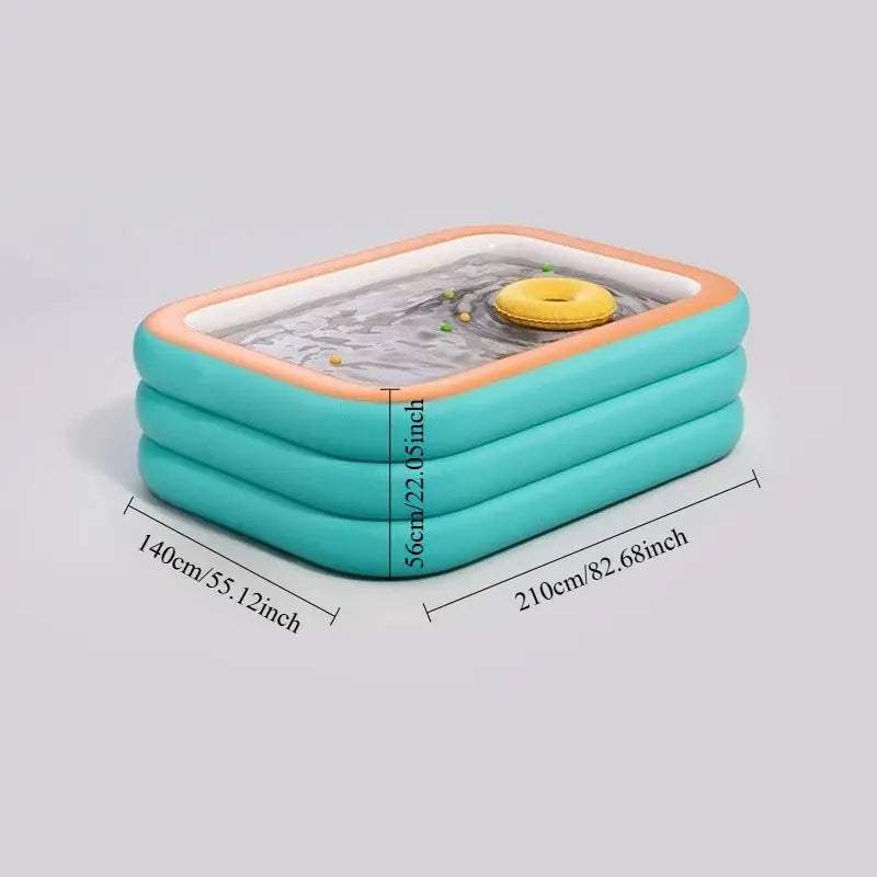 1PC Inflatable Swimming Pool Adult Outdoor Swimming Pool Courtyard Foldable Swimming Pool Suitable for Backyard Garden Family - ToylandEU