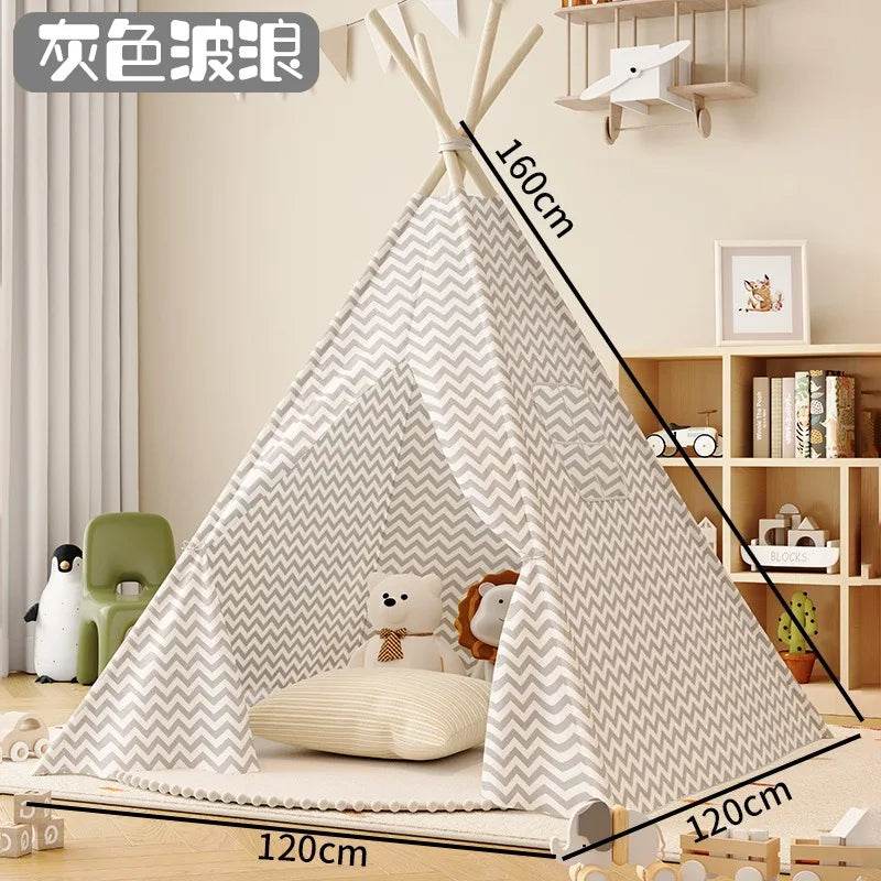Foldable Kids Play Tent Wigwam Teepee for Boys And Girls - ToylandEU