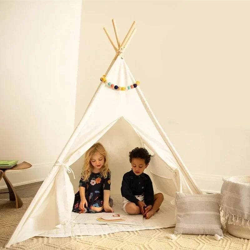 Foldable Kids Teepee Tent Princess Wigwam Design For Kids - ToylandEU