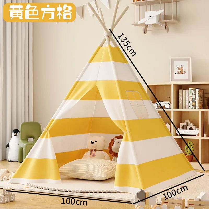 Foldable Kids Teepee Tent Princess Wigwam Design For Kids - ToylandEU