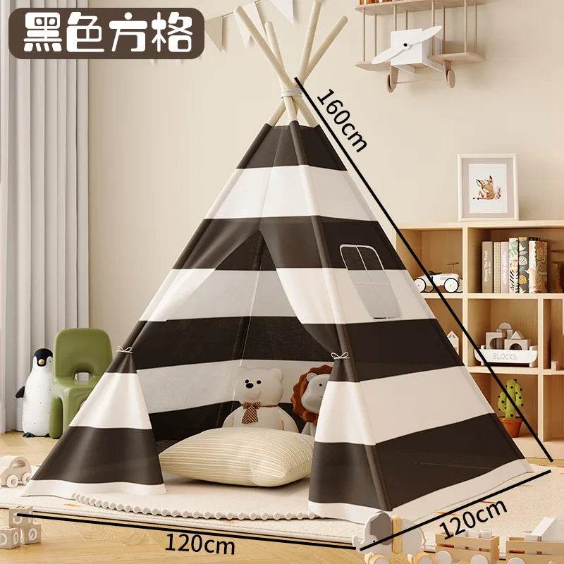 Foldable Kids Teepee Tent Princess Wigwam Design For Kids - ToylandEU