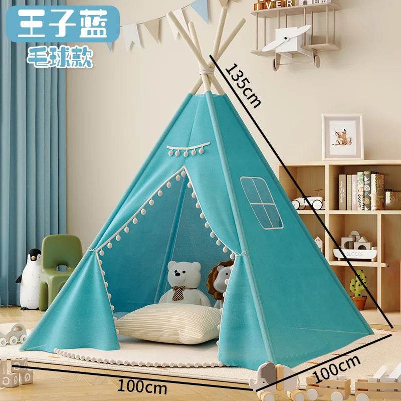 Foldable Kids Teepee Tent Princess Wigwam Design For Kids - ToylandEU