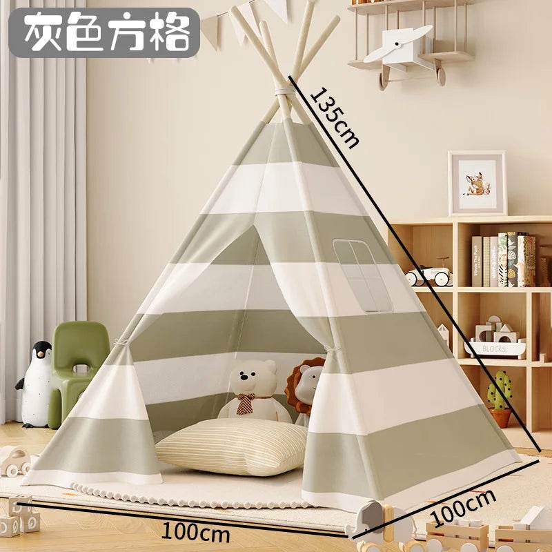 Foldable Kids Teepee Tent Princess Wigwam Design For Kids - ToylandEU