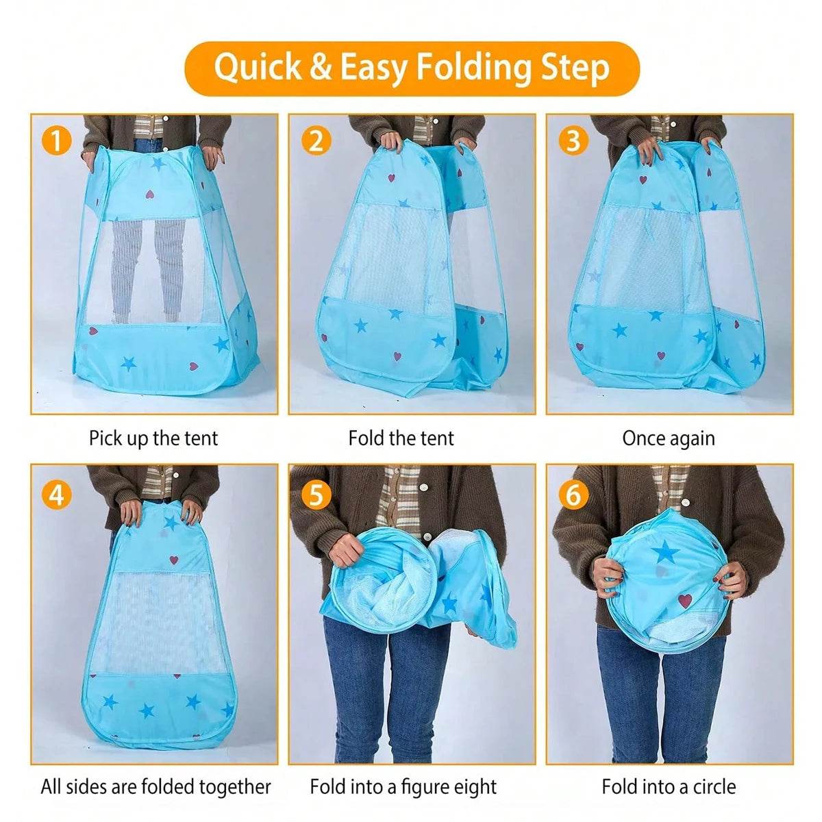 Foldable Kids Tent Playhouse Princess Dream For Girls - ToylandEU