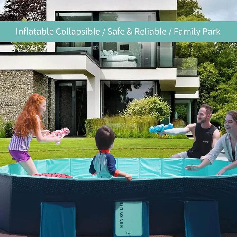 Foldable Non-Inflatable Kids' and Adults' Outdoor Swimming Pool - ToylandEU