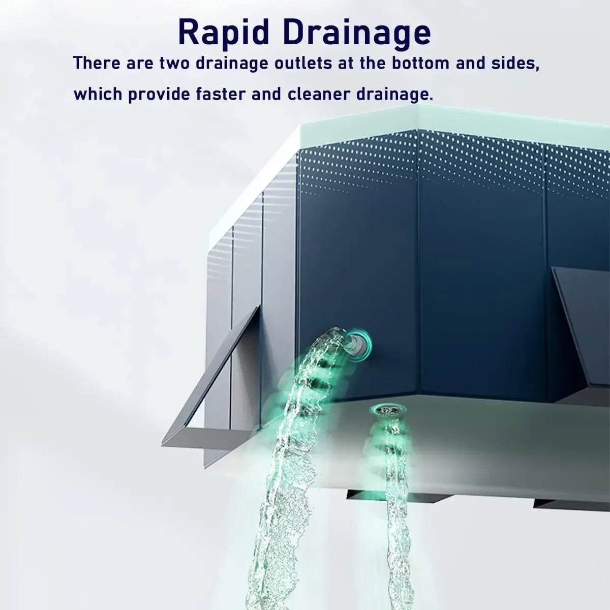 Foldable Pool, Non-Inflatable Hard Plastic Portable Kids' Pool - ToylandEU