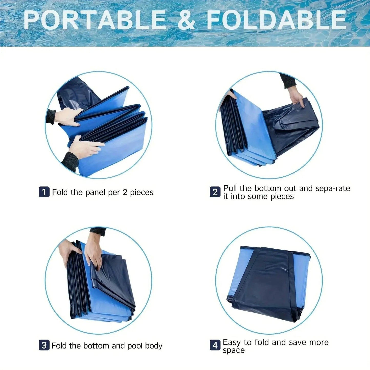  Foldable Pool – Portable Outdoor Bath Tub -  ToylandEU™