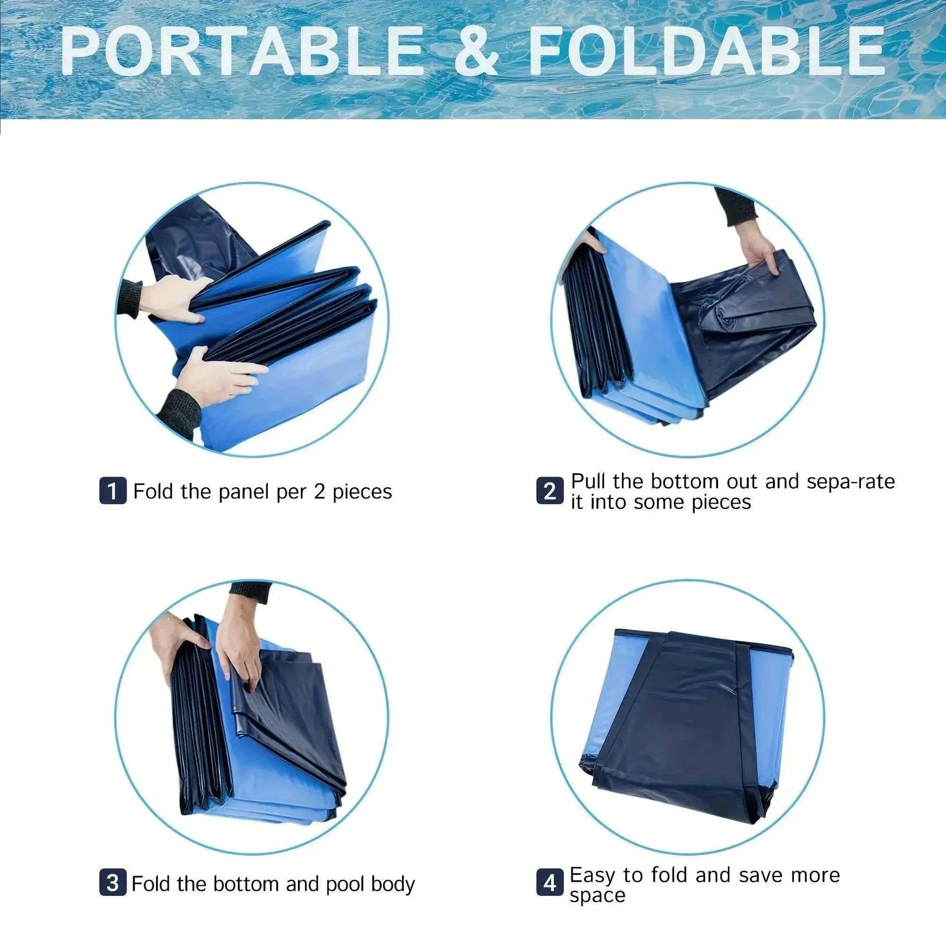  Foldable Pool – Portable Outdoor Bath Tub -  ToylandEU™