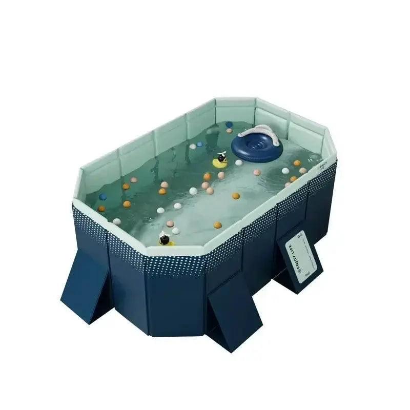  Foldable Pool for Kids and Adults, Hard Plastic Shell -  ToylandEU™