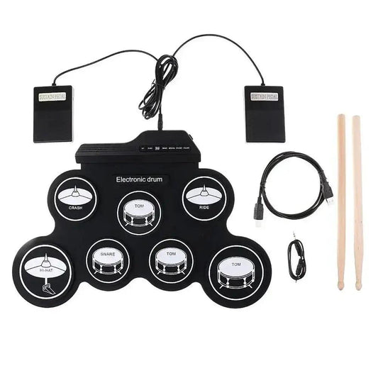  Foldable Silicone USB Drum Pad Kit Ultra Portable -  ToylandEU™