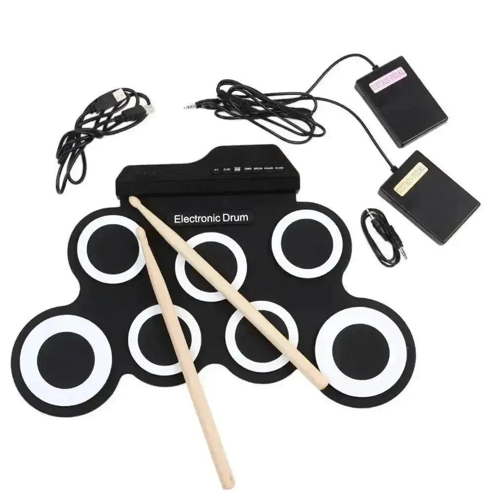  Foldable Silicone USB Drum Pad Kit Ultra Portable -  ToylandEU™