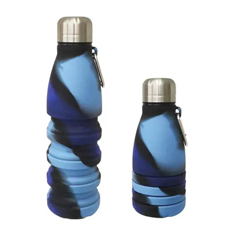 Foldable Silicone Water Bottle 550ml Travel Ready Eco Friendly - ToylandEU