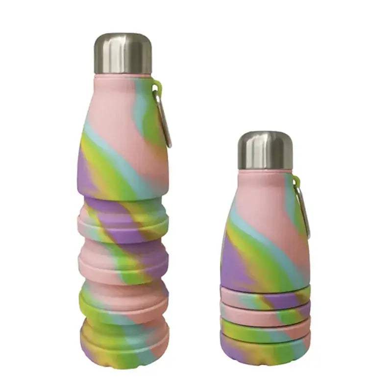 Foldable Silicone Water Bottle 550ml Travel Ready Eco Friendly - ToylandEU