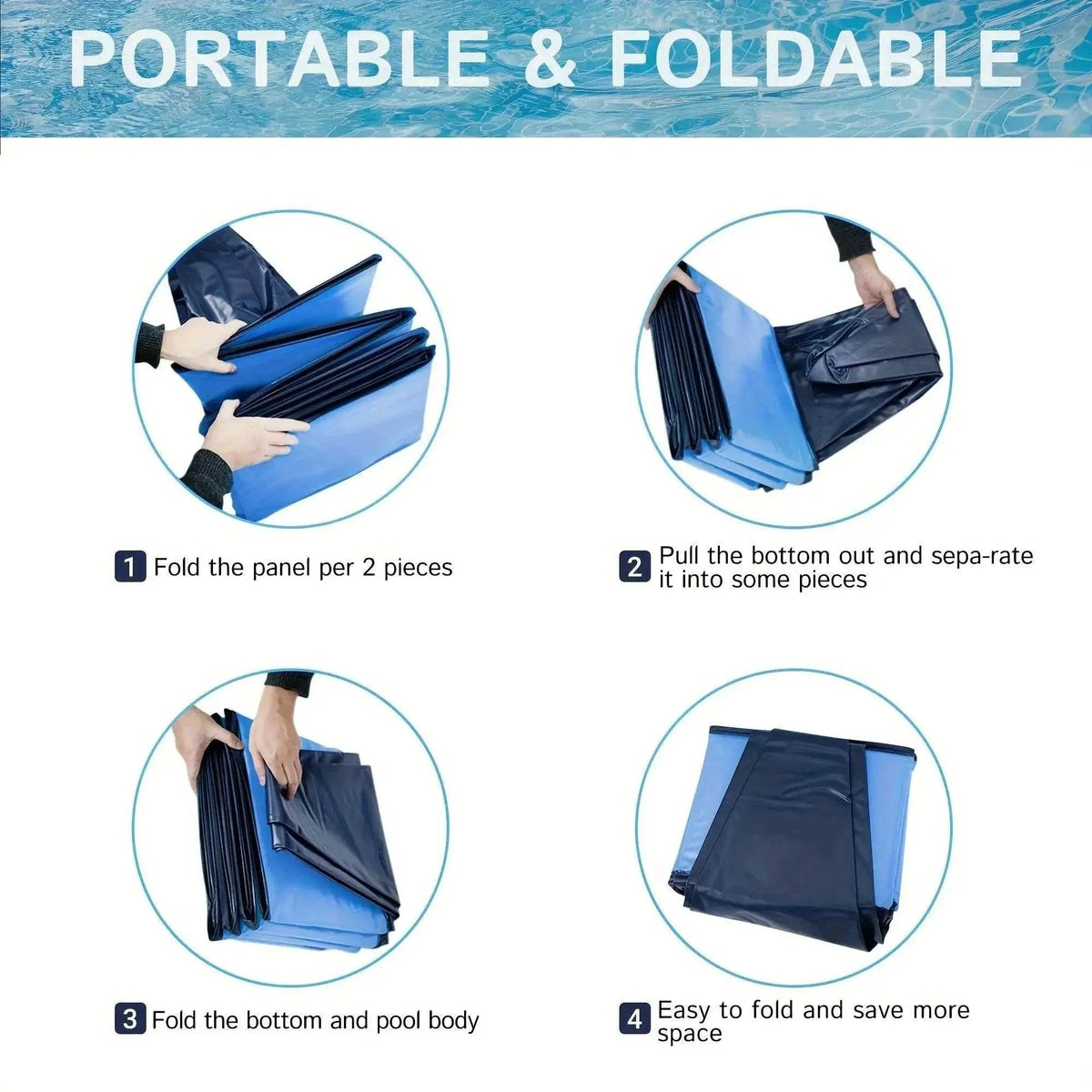  Foldable Pool – Portable Outdoor Bath Tub -  ToylandEU™