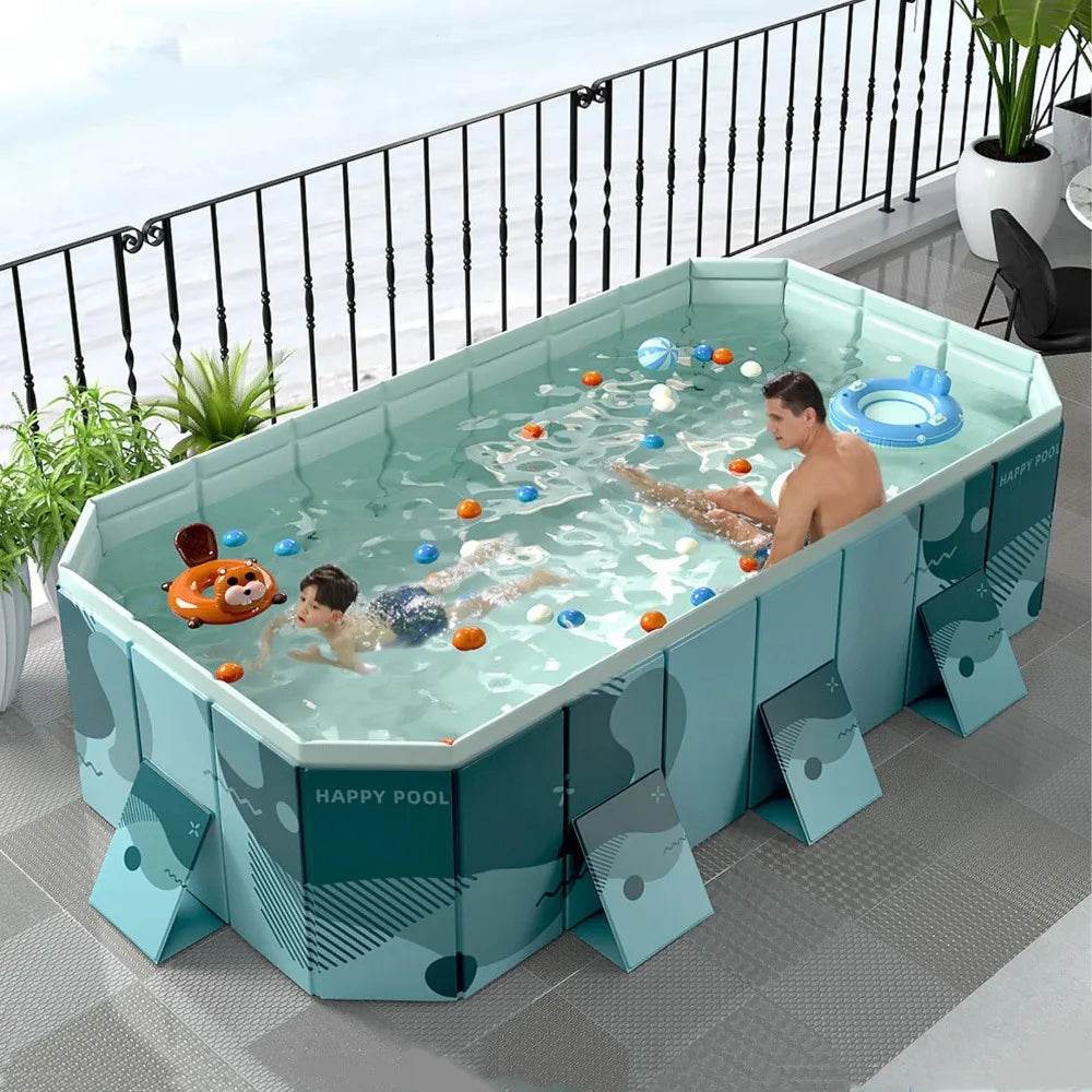 Foldable Swimming Pool for Home Use 118 Inch Large Capacity - ToylandEU