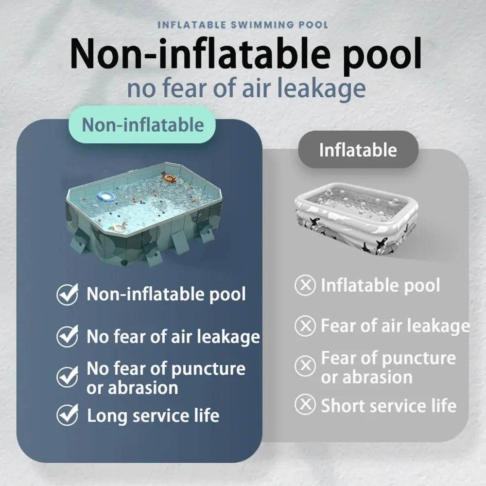 Foldable Swimming Pool for Home Use 118 Inch Large Capacity - ToylandEU