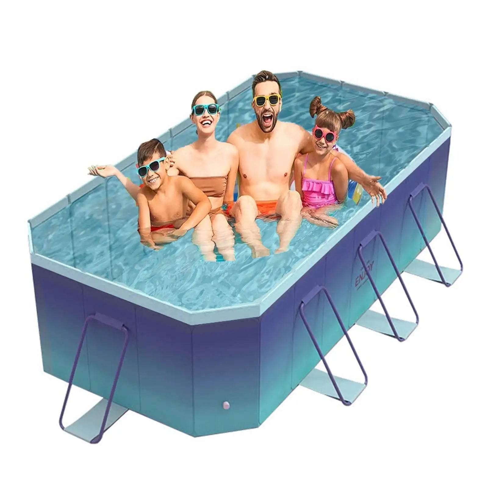 Foldable Swimming Pool for Home Use 118 Inch Large Capacity - ToylandEU