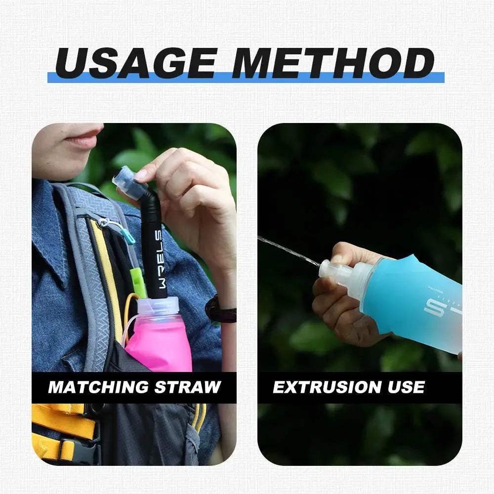  Foldable TPU Water Bottle Running And Hiking 500ml -  ToylandEU™