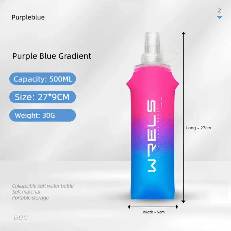  Foldable TPU Water Bottle Running And Hiking 500ml -  ToylandEU™