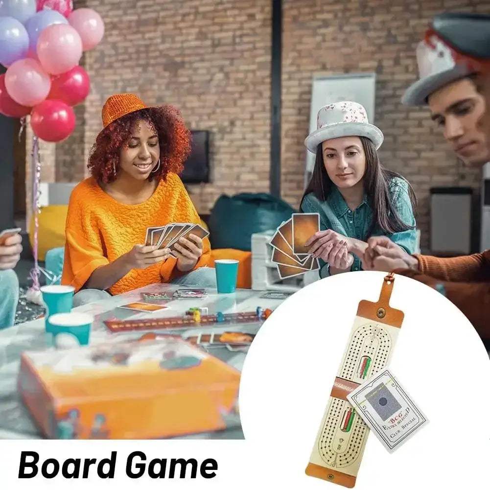 Foldable Travel Cribbage Board With Cards And Pegs Carry Bag - ToylandEU