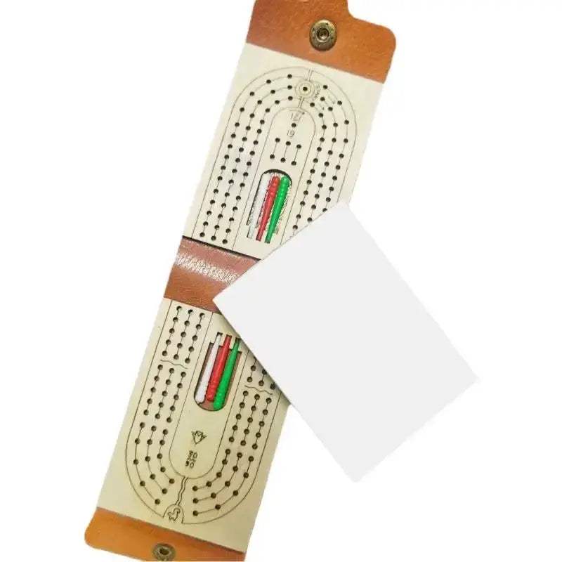 Foldable Travel Cribbage Board With Cards And Pegs Carry Bag - ToylandEU