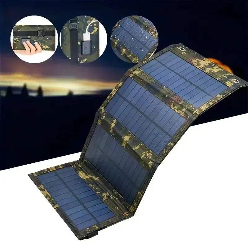 Foldable USB Solar Panel Charger For Phone Portable Waterproof - ToylandEU