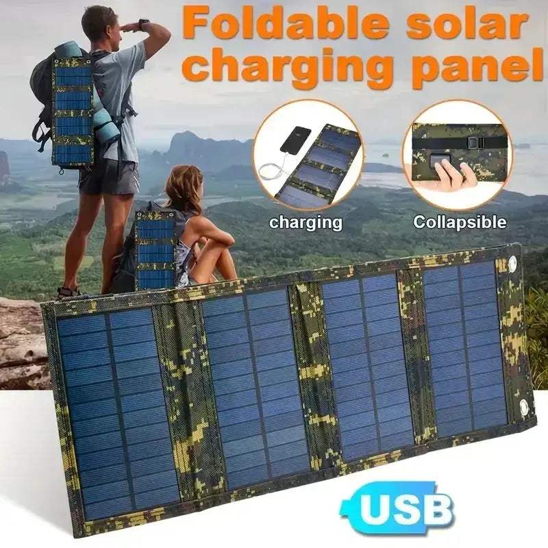 Foldable USB Solar Panel Charger For Phone Portable Waterproof - ToylandEU
