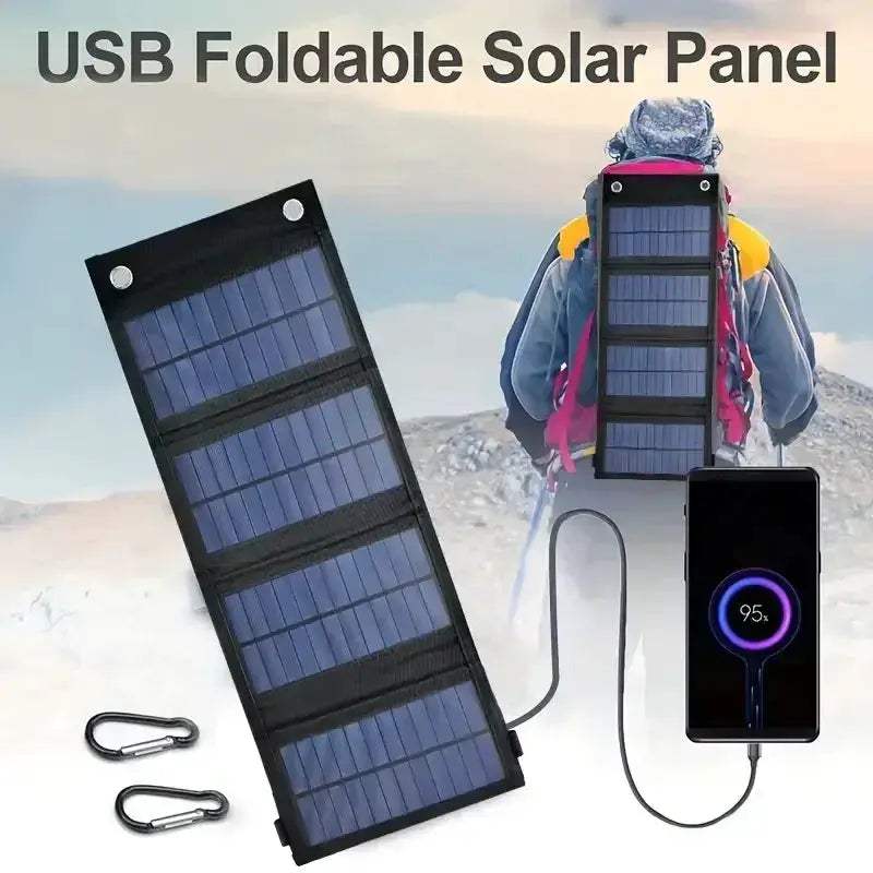 Foldable USB Solar Panel Charger For Phone Portable Waterproof - ToylandEU