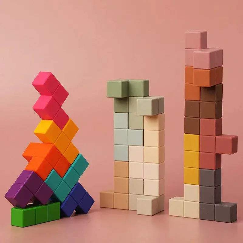 Food Grade Silicone Building Blocks For Montessori Learning - ToylandEU
