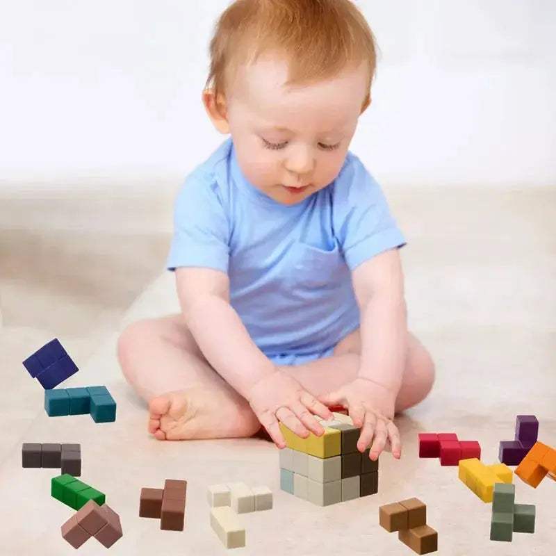 Food Grade Silicone Building Blocks For Montessori Learning - ToylandEU