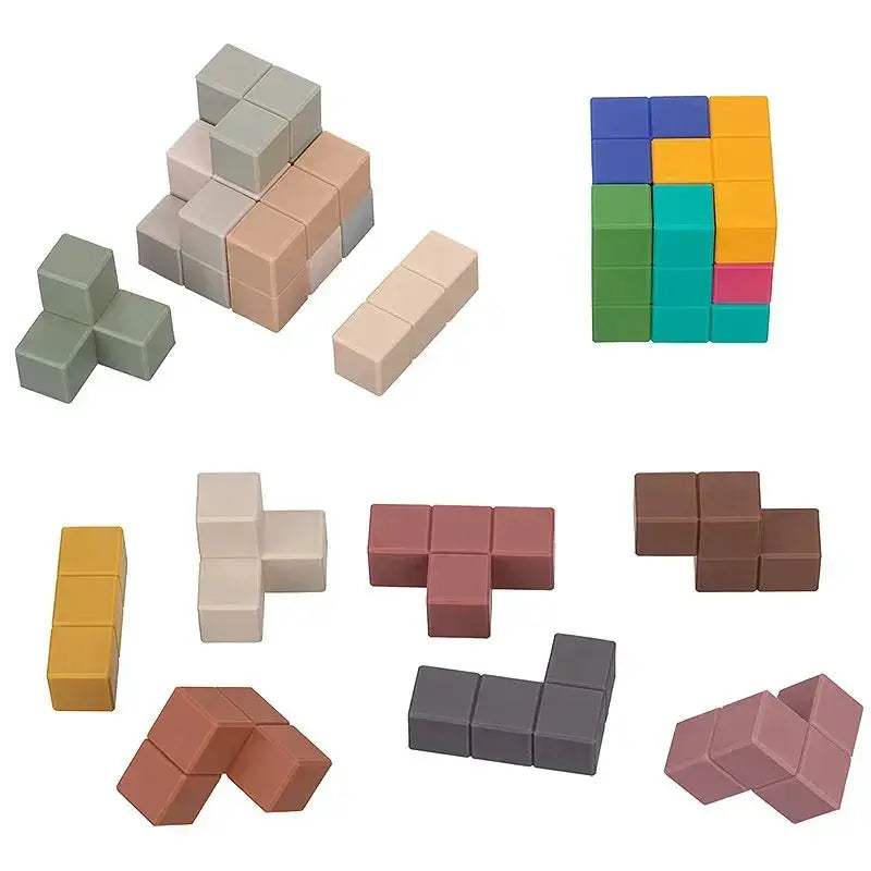 Food Grade Silicone Building Blocks For Montessori Learning - ToylandEU