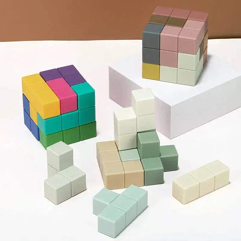 Food Grade Silicone Building Blocks For Montessori Learning - ToylandEU