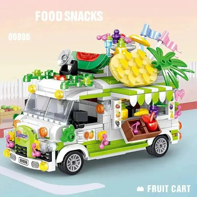  Fruit Cart Food Truck Building Block toys Minifigures Food Trucks Fun for All over 500 Pieces -  ToylandEU™