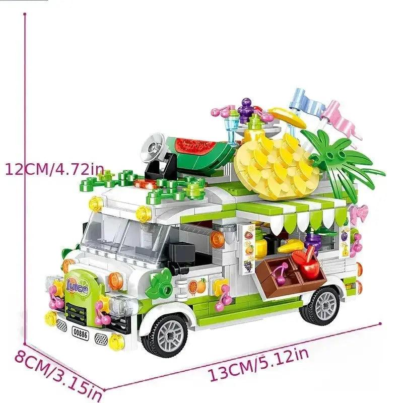  Fruit Cart Food Truck Building Block toys Minifigures Food Trucks Fun for All over 500 Pieces -  ToylandEU™