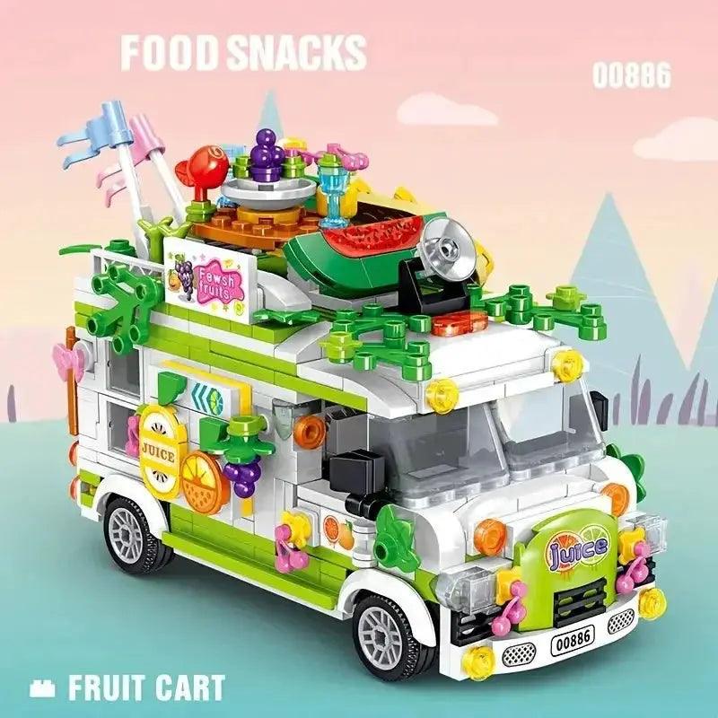  Fruit Cart Food Truck Building Block toys Minifigures Food Trucks Fun for All over 500 Pieces -  ToylandEU™