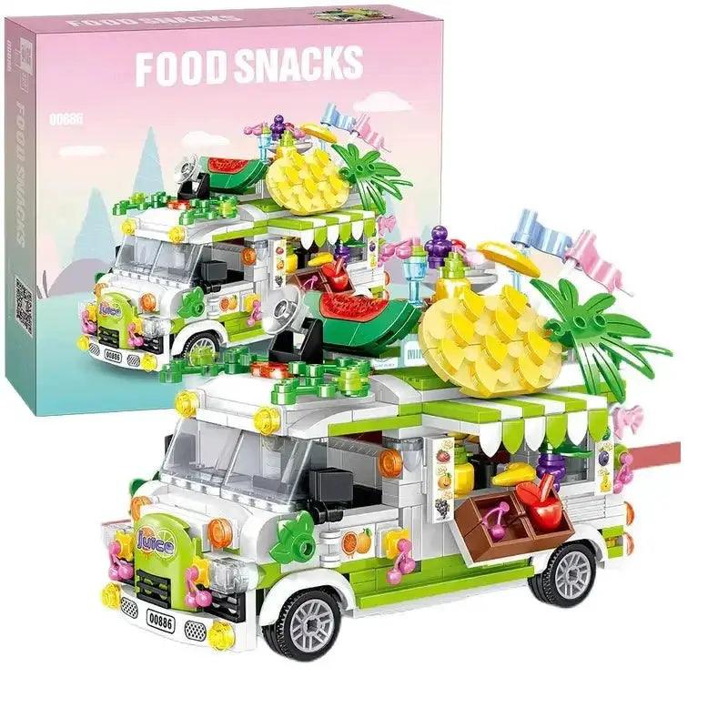  Fruit Cart Food Truck Building Block toys Minifigures Food Trucks Fun for All over 500 Pieces -  ToylandEU™