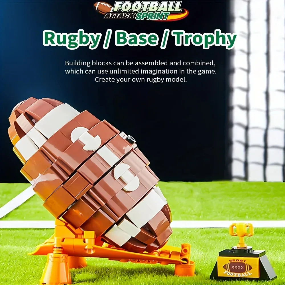 Football Helmet Building Blocks Set For DIY Fun And Gifts - ToylandEU