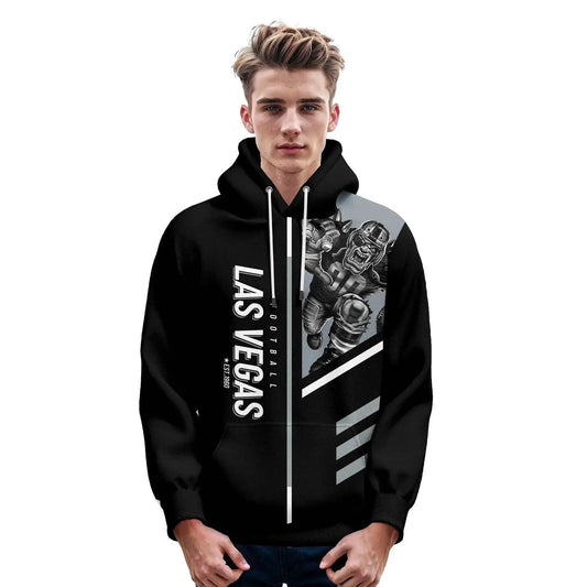  Personalized Las Vegas Football Hoodie - Customizable Name & Number Sweatshirt for Men, Women, and Youth Fans -  ToylandEU™