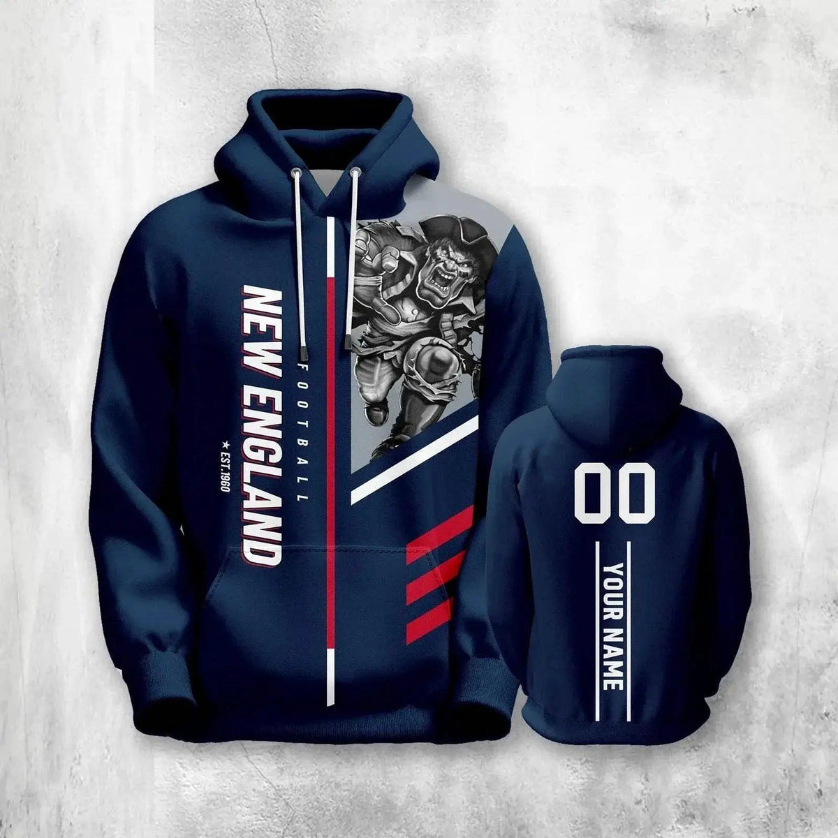  Personalized 3D Printed American Football Hoodies for Men, Women, and Youth - Custom Name & Number Sweatshirts -  ToylandEU™