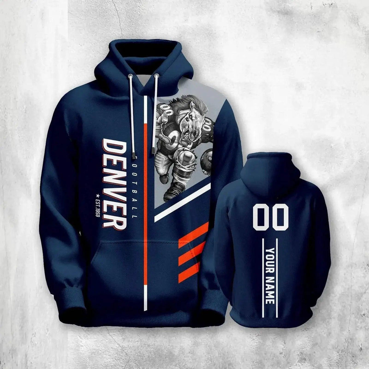  Personalized 3D Printed American Football Hoodies for Men, Women, and Youth - Custom Name & Number Sweatshirts -  ToylandEU™