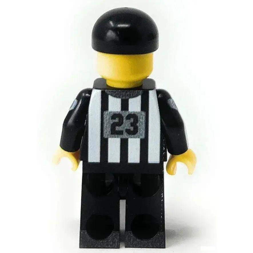Football Referee Custom Minifig made with LEGO parts - B3 Customs - ToylandEU